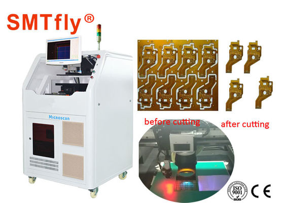 چین 15W اتوماتیک دستگاه لیزر PCB Depaneling با برش لیزری FPC 300 * 300mm SMTfly-6 تامین کننده